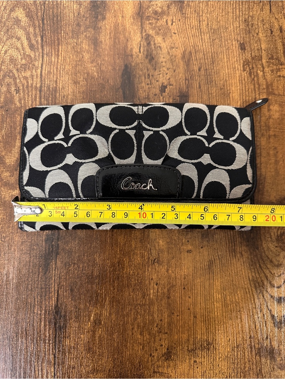 Y2K Coach Ashley Signature Sateen Checkbook Wallet (Style F46198) - Picture 3 of 12